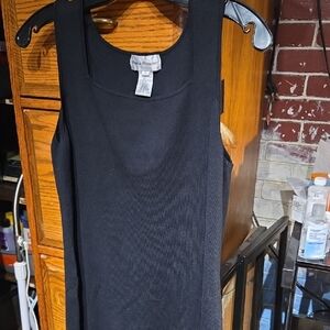 Rena Rowan Black  Sleeveless Midi Dress